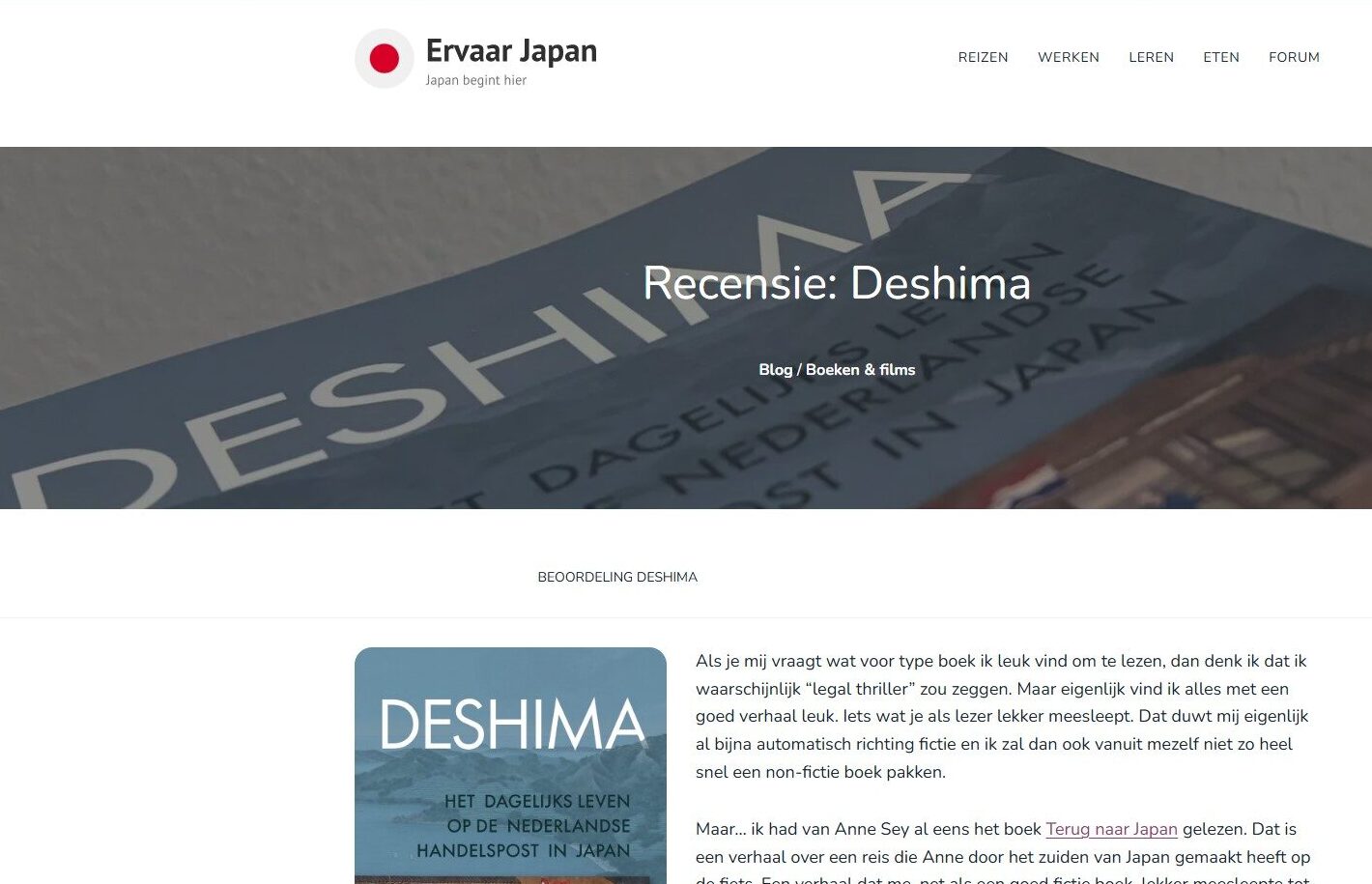 recensie ervaar japan